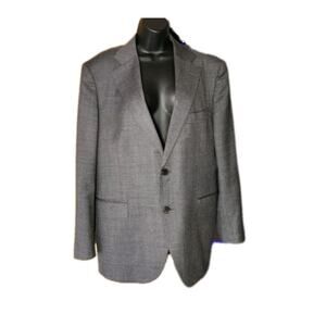 Luxury Italian Men's Wool Suit Supply Angelico Made In Italy Slim 40 inch  Grey